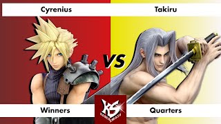 KancaSmash 2  Winners Quarters  Cyrenius Cloud vsTakiru Sephiroth [upl. by Ranson]