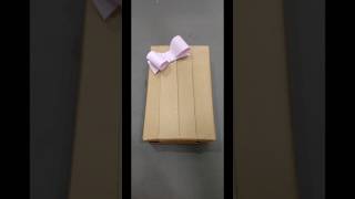 How to make paper bow  Gift wrapping Paper Bow [upl. by Anelej525]