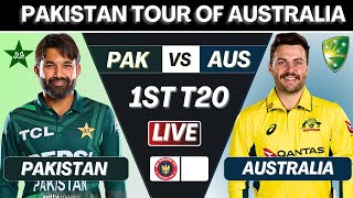 Live Pakistan vs Australia 1st Match Live Scores  Live Cricket Match Today  PAK vs AUS [upl. by Ereveneug]