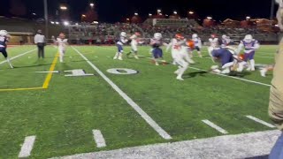 LCAs Gideon Davidson runs the ball against Heritage [upl. by Annaujat]