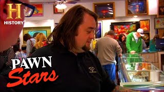 Pawn Stars CHUM GIVES EXPERT ADVICE ON ONEOFAKIND NIKE POSTERS Season 8  History [upl. by Philemol]