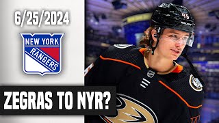 Trevor Zegras To The Rangers What A Potential Trade Could Look Like [upl. by Nnylannej]