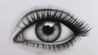 How to Draw Hyper Realistic Eyes  Easy way to draw a realistic eye for Beginners step by step [upl. by Ardnak]