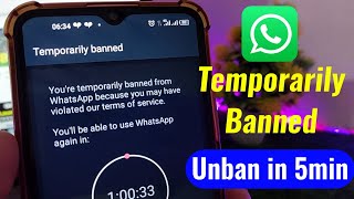 Whatsapp temporarily banned ko unbanned kaise kare  Sky tech [upl. by Scotty870]