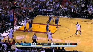 LeBron James mimics Dirk Nowitzki in front of Dirk Nowitzki [upl. by Melentha]