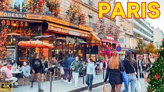 Paris France 🇫🇷  Paris November 2024 Christmas Preparations Paris Walk 🎄 With Captions [upl. by Mazel46]