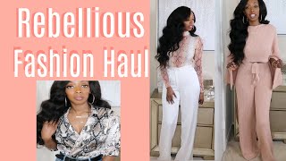 Huge REBELLIOUS FASHION Clothing HAUL Lookbook SpringSummer TryOn Haul [upl. by Schweiker]