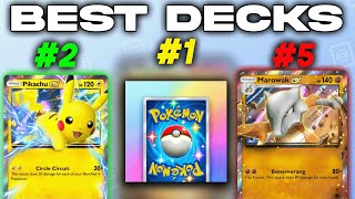 Top 5 Best Pokemon TCG POCKET Decks Tips amp Tricks [upl. by Hinson961]