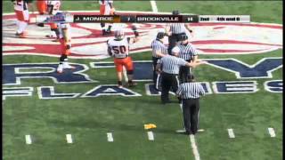 2012 VHSL Group AA Div 3 Football Championships Brookville vs James Monroe [upl. by Oina]