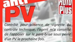 PV pour défaut de vignette du contrôle technique [upl. by Crary]