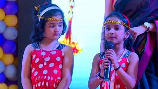 KC Naryanpura Annual Day 1718Welcome speech by UKG kids [upl. by Enitsyrk]