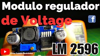 Modulo Regulador de Voltaje LM 2596 DCDC Funcionamiento ✔ [upl. by Nahem]