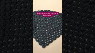 Another CUTE Crochet Bandana Head Wrap  Crochet Head Scarf [upl. by Lebam]