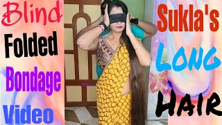 suklas long hair Blind folded bandage video [upl. by Vetter]