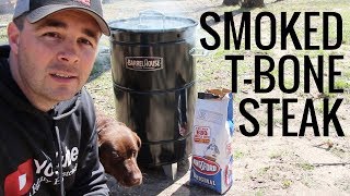 Smoked TBone Steaks on the Barrel House Cooker [upl. by Gessner872]