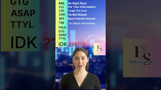 MINDBLOWING Chat Acronyms That Will Change the Way You Message  viralvideo shorts englishstars [upl. by Heidi]