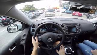 VW Tiguan 14 TSI Turbo DSG 6 marchas Test Drive Onboard POV GoPro [upl. by Inge]