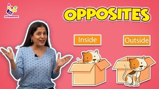 Learning Opposites  Inside amp Outside  Kids Vocabulary  Nursery Rhymes  Preschool  Learning Box [upl. by Christenson]