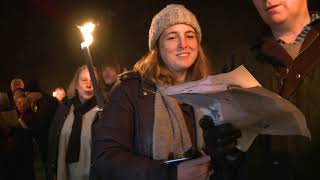 Goring amp Streatleys Spectacular Torchlight Procession Carol Singing amp Bonfire  2018 [upl. by Ayra]