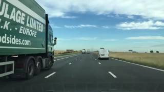 A1 UKs longest road London to Edinburgh entire length time lapse [upl. by Ymmik]