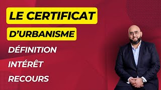 Le certificat durbanisme [upl. by Lesko]