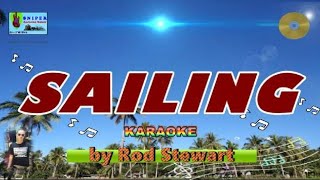 SAILING karaoke lower key by Rod Stewart [upl. by Lamson533]