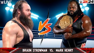 Braun Strowman Vs Mark Henry  Last Man Standing Match [upl. by Bois]