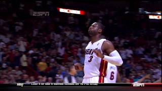 BEST QUALITY  Dwayne Wade Beast Dunk on Kendrick Perkins HD [upl. by Ruffo]