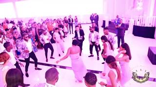 Wedding of Nathalie and Heritier Entrance amp FlashMob [upl. by Reckford]