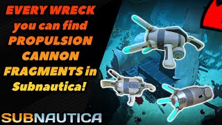 The BEST Locations for Propulsion Cannon Fragments in Subnautica [upl. by Joachim]