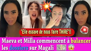 MILLA JASMINE amp MAEVA GHENNAM BALANCENT DE NOUVEAUX DOSSIERS SUR MAGALI amp LA GESTION DE SHAUNA [upl. by Fianna894]