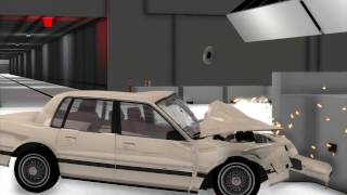 Soliad 4000 Small Overlap Crash Test [upl. by Ernaline741]