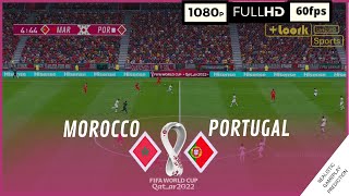 MARRUECOS vs PORTUGAL  Mundial Qatar 2022 • Cuartos de final  SimulaciónRealista [upl. by Blinny]