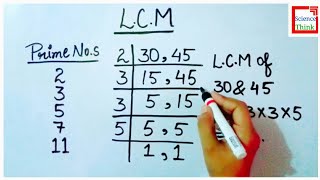 How to find LCM of Two Numbers in Hindi  by SCIENCE THINK [upl. by Bonner]