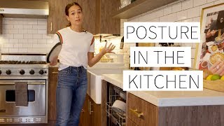 POSTURE IN THE KITCHEN  How to prevent and manage back pain in the kitchen  Dr LA Thoma Gustin [upl. by Nhguavoj]