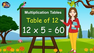 Table of 12  Times tables  Multiplication tables  12 ka pahada  Learning Booster  Maths tables [upl. by Yevad433]