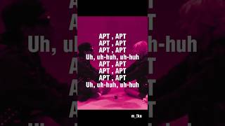 apt karaoke lyrics apt kpop rosé rose kpopedit karaoke music kpopkaraoke [upl. by Rambort]