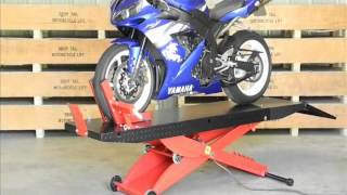 Redline Engineering 1000 lb Drop Tail Motorcycle Lift Table [upl. by Deste]