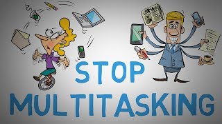 STOP MULTITASKING NOW  Why Its NOT Efficient to Multitask animated [upl. by Beverlee]