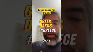 🧿Greek Cretan Dakos for Dinner 🇬🇷 livingingreece greece travel shorts [upl. by Luelle]