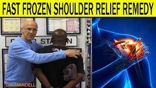 FAST FROZEN SHOULDER RELIEF REMEDY  Dr Alan Mandell DC [upl. by Nilved214]