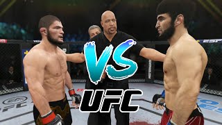 Khabib Nurm vs Zabit Magomedsharipov  EA Sports UFC 4  K1 Rules o [upl. by Mcclenaghan604]