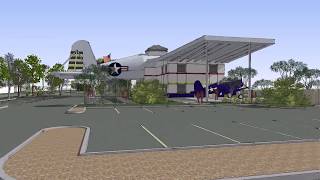 Fernandina Beach Airport Terminal FlyThrough [upl. by Meehsar]