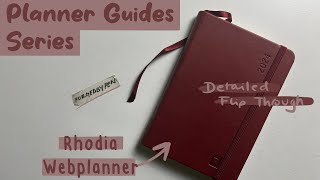 Rhodia Webplanner  Detailed Planner Flip Through  Planner Guides Series [upl. by Nahtan919]