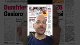 CORRIERE DELLO SPORT 040824 inter calciomercato seriea youtube shorts youtubeshorts [upl. by Hinkel]