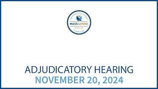 MGC Adjudicatory Hearing – November 20 2024 [upl. by Allix925]