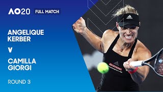 Angelique Kerber v Camila Giorgi Full Match  Australian Open 2020 Third Round [upl. by Darby121]