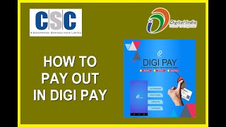 DIGIPAY PAY OUT PROCESS IN TELUGU CSC SERVICES TELUGU [upl. by Heater]