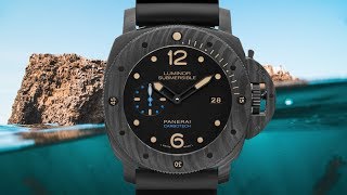 EXCELLENT DIVE WATCH Panerai Luminor Submersible Carbotech 3 Days Automatic PAM00616 [upl. by Naniac]