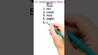 10 modal Auxiliary Verbs auxiliaryverbs ytshorts english [upl. by Nolrak148]